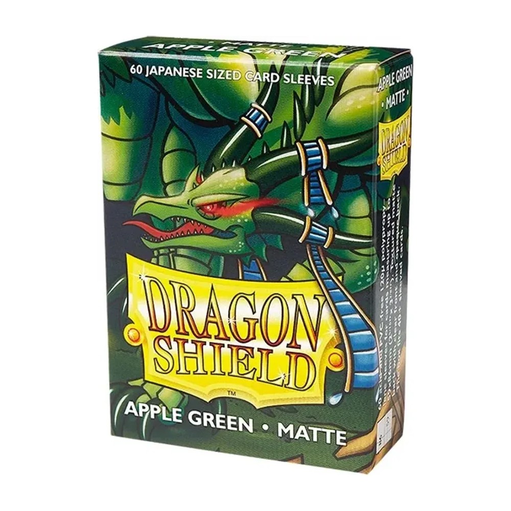 Fundas Small 59mm X 86mm Japanese Matte Verde Manzana (60 Fundas) Dragon Shield