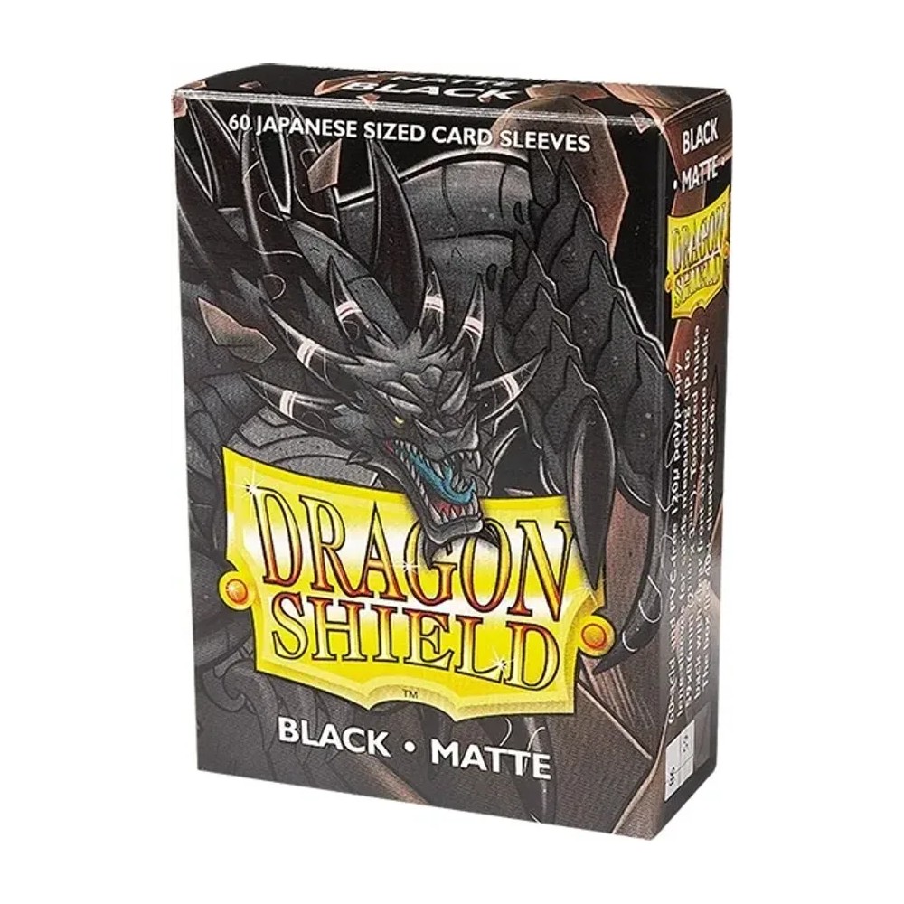 Fundas Small 59mm X 86mm Japanese Matte Negro (60 Fundas) Dragon Shield