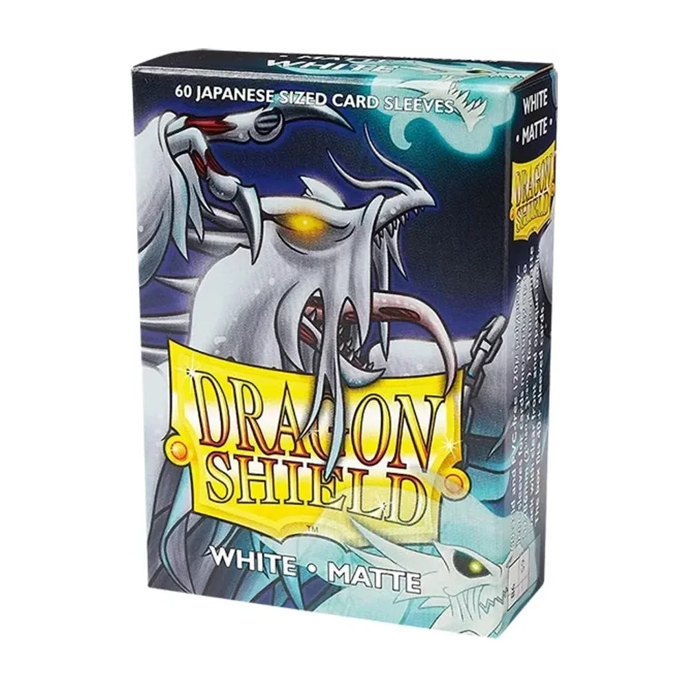 Fundas small 59mm x 86mm Japanese Matte Blanco (60 fundas) Dragon Shield.