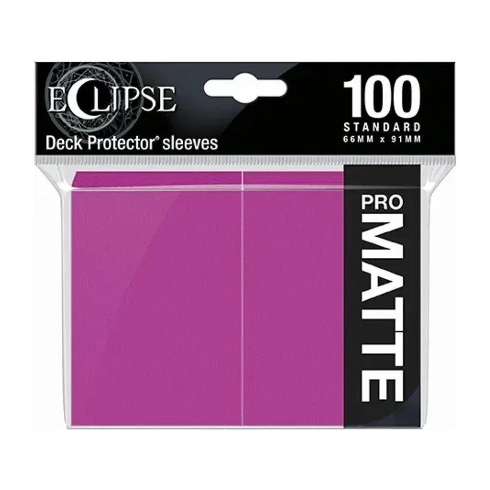 Fundas Eclipse Matte Standard Ultra Pro Color Hot Pink — Paquete de 100