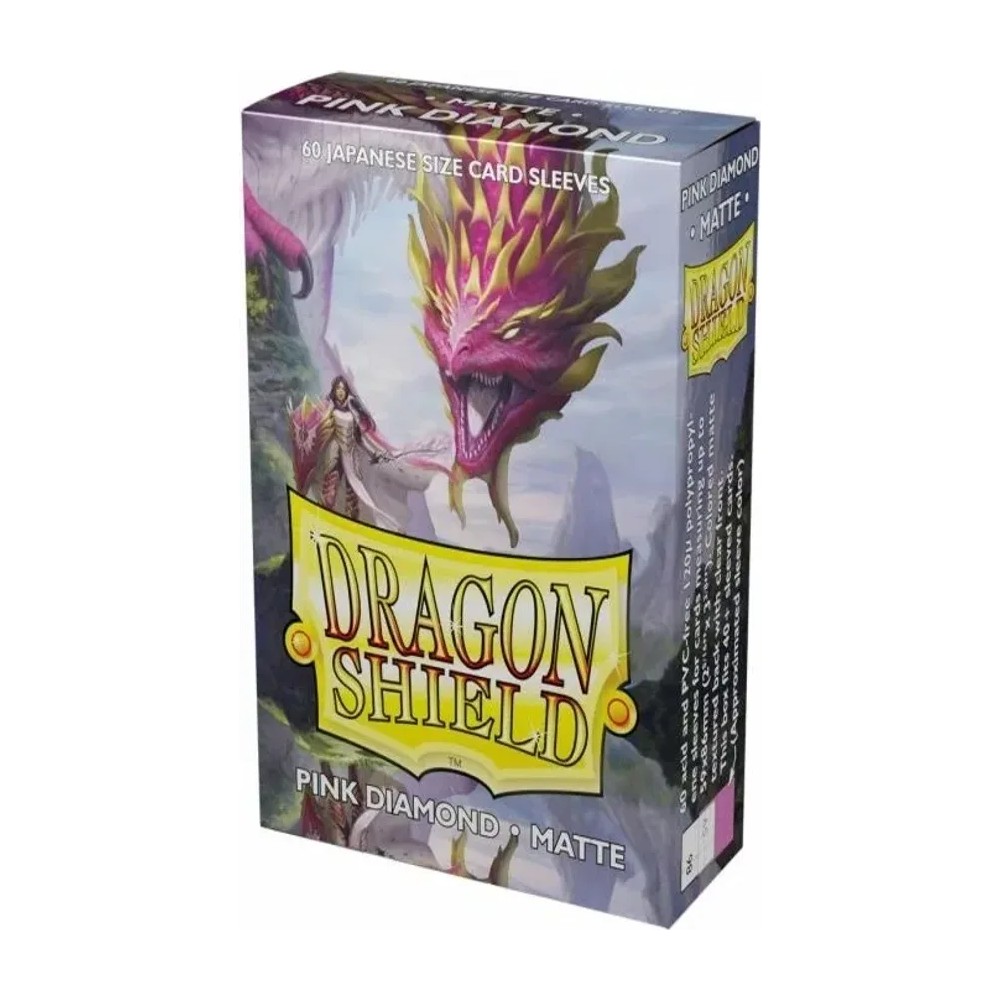 Fundas Small 59mm x 86mm Matte Rosa (60 fundas) Dragon Shield.