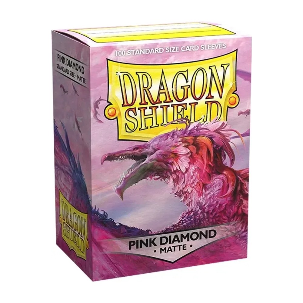 Fundas Standard Matte Pink Diamond Rosa (100 fundas) Dragon Shield.