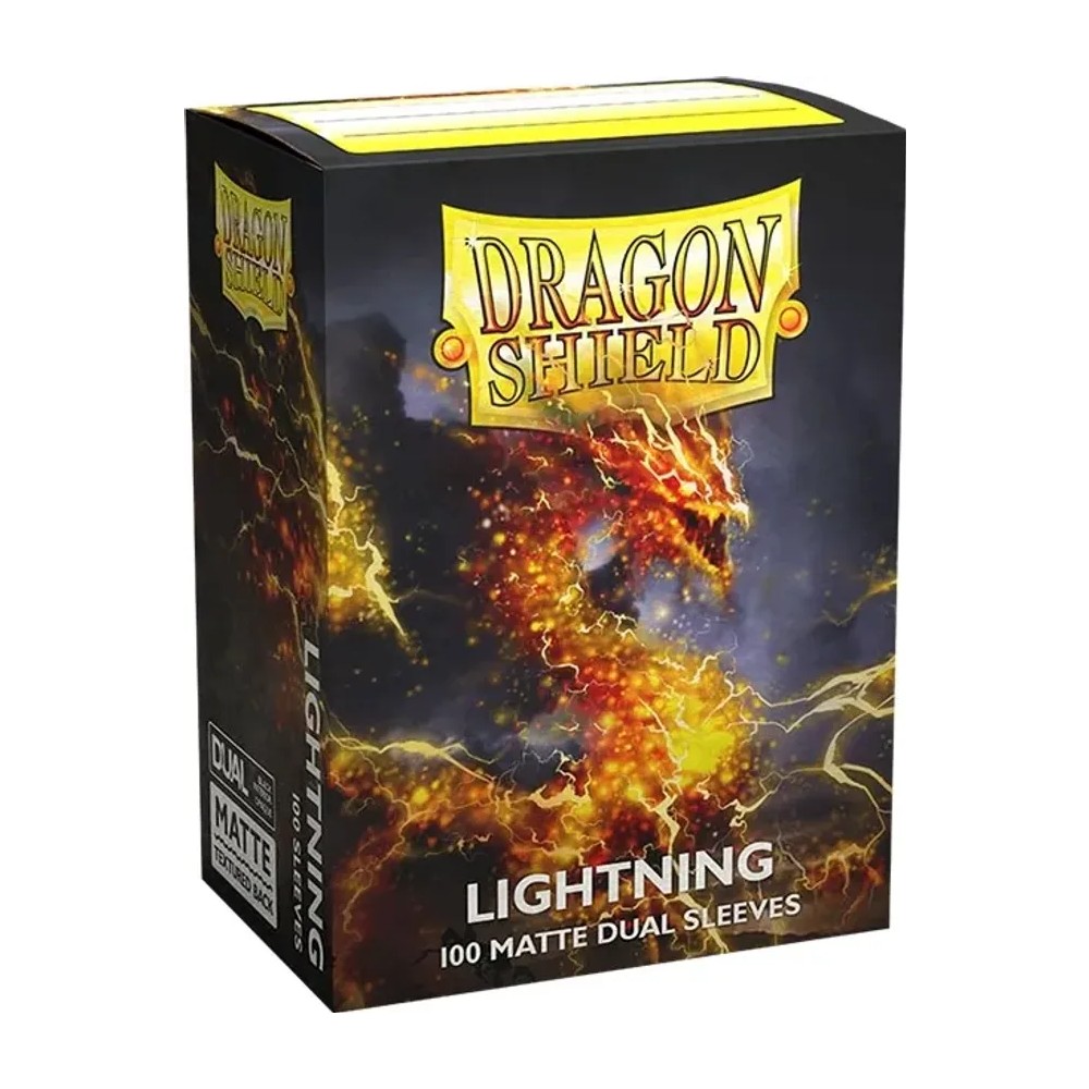 Fundas Standard Dual Matte Lightning Ailia Amarillo (100 fundas) Dragon Shield.