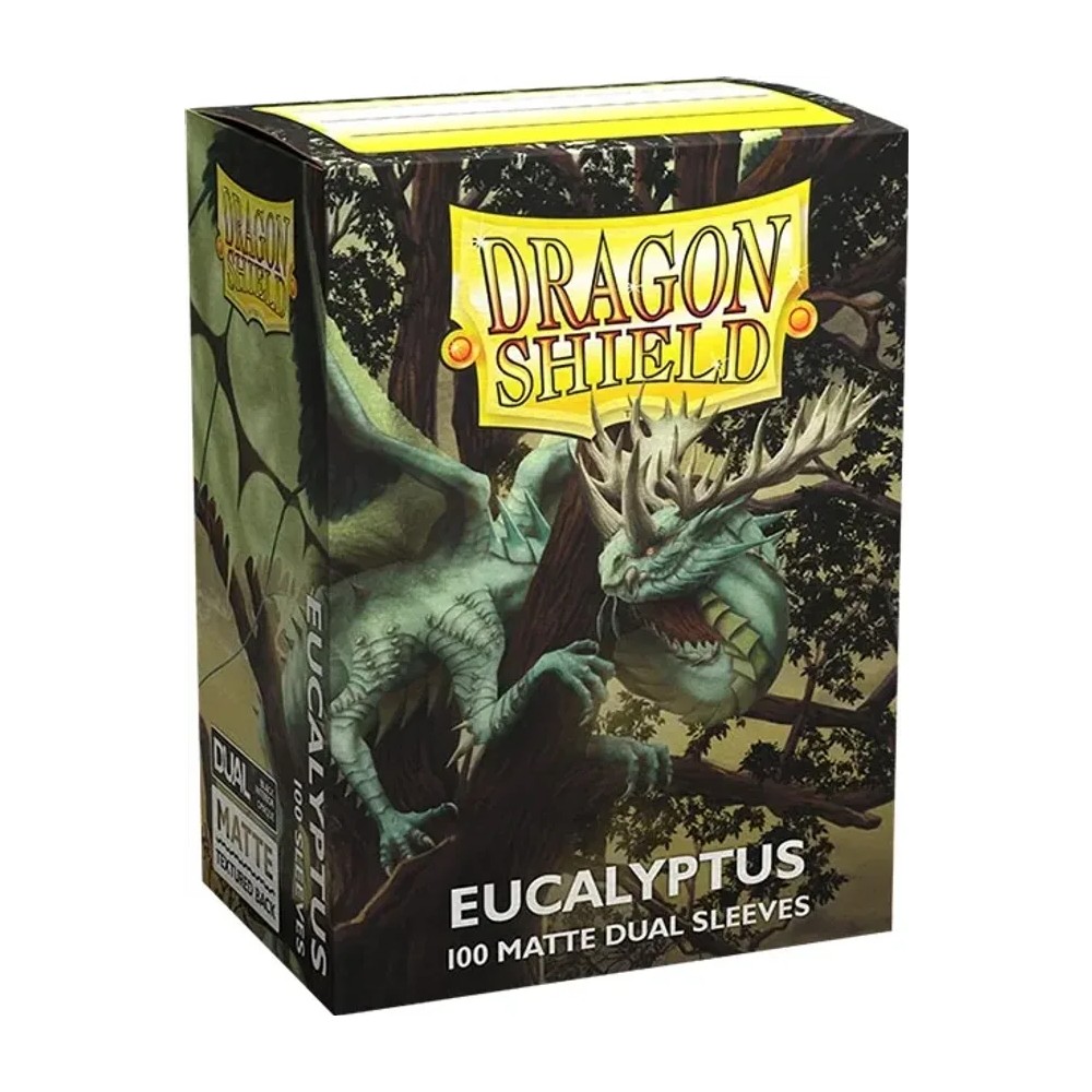 Fundas Standard Dual Matte Eucalyptus Lehel Verde (100 fundas) Dragon Shield.