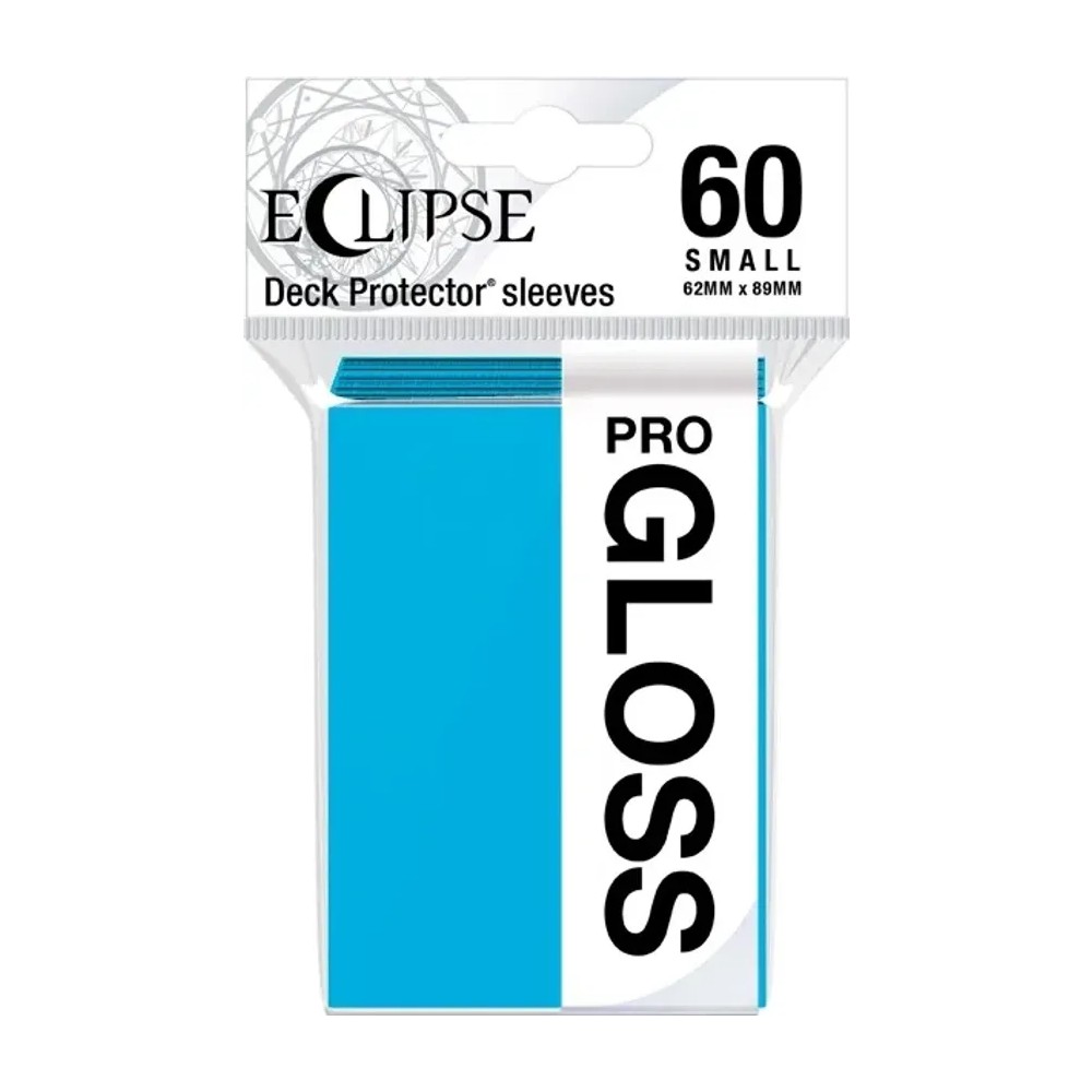 Fundas Small 62mm x 89mm Eclipse Gloss Azul Claro (60 fundas) Ultra Pro.