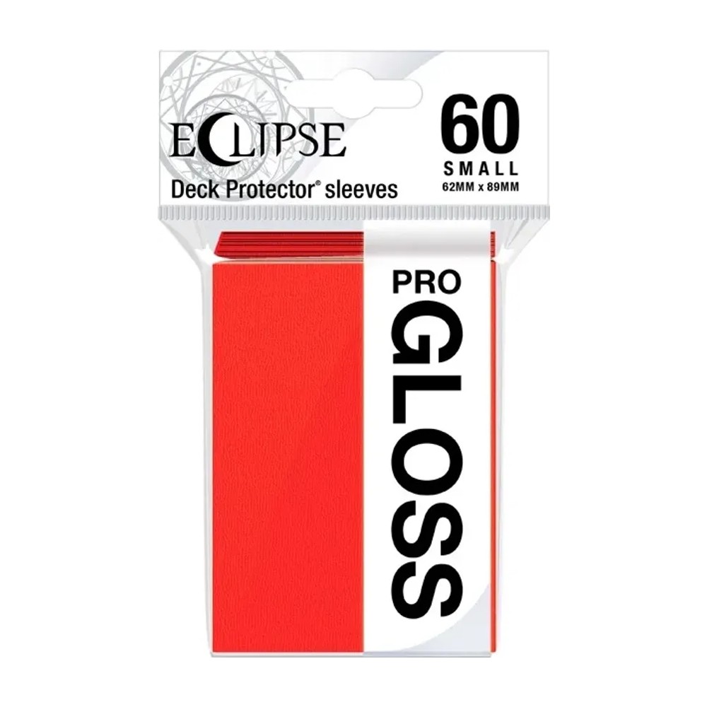 Fundas Small 62mm x 89mm Eclipse Gloss Rojo (60 fundas) Ultra Pro.
