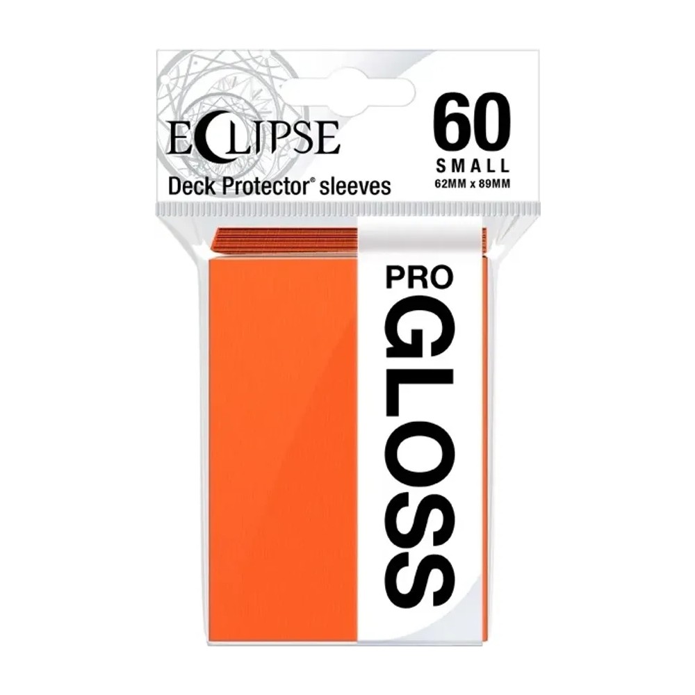 Fundas Small 62mm x 89mm Eclipse Gloss Naranja (60 fundas) Ultra Pro.