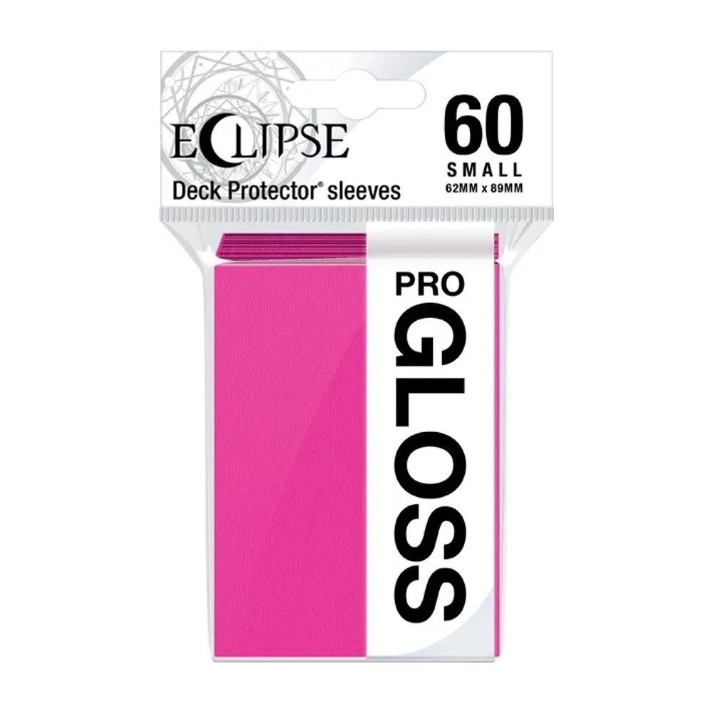 Fundas Small 62mm x 89mm Eclipse Gloss Rosa (60 fundas) Ultra Pro.