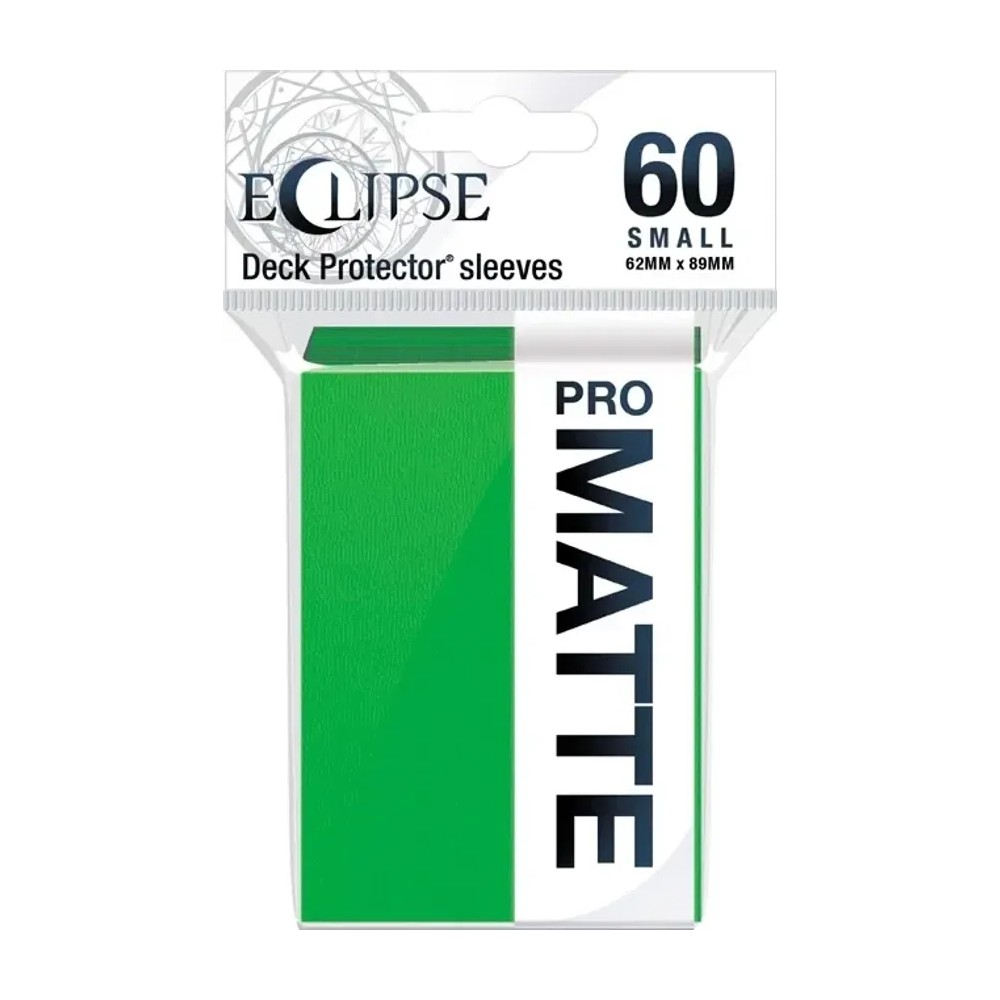 Fundas Small 62mm x 89mm Eclipse Matte Verde (60 fundas) Ultra Pro.