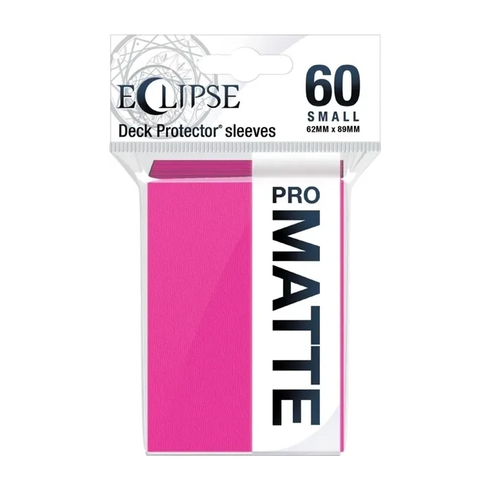 Fundas Small 62mm x 89mm Eclipse Matte Rosa (60 fundas) Ultra Pro.