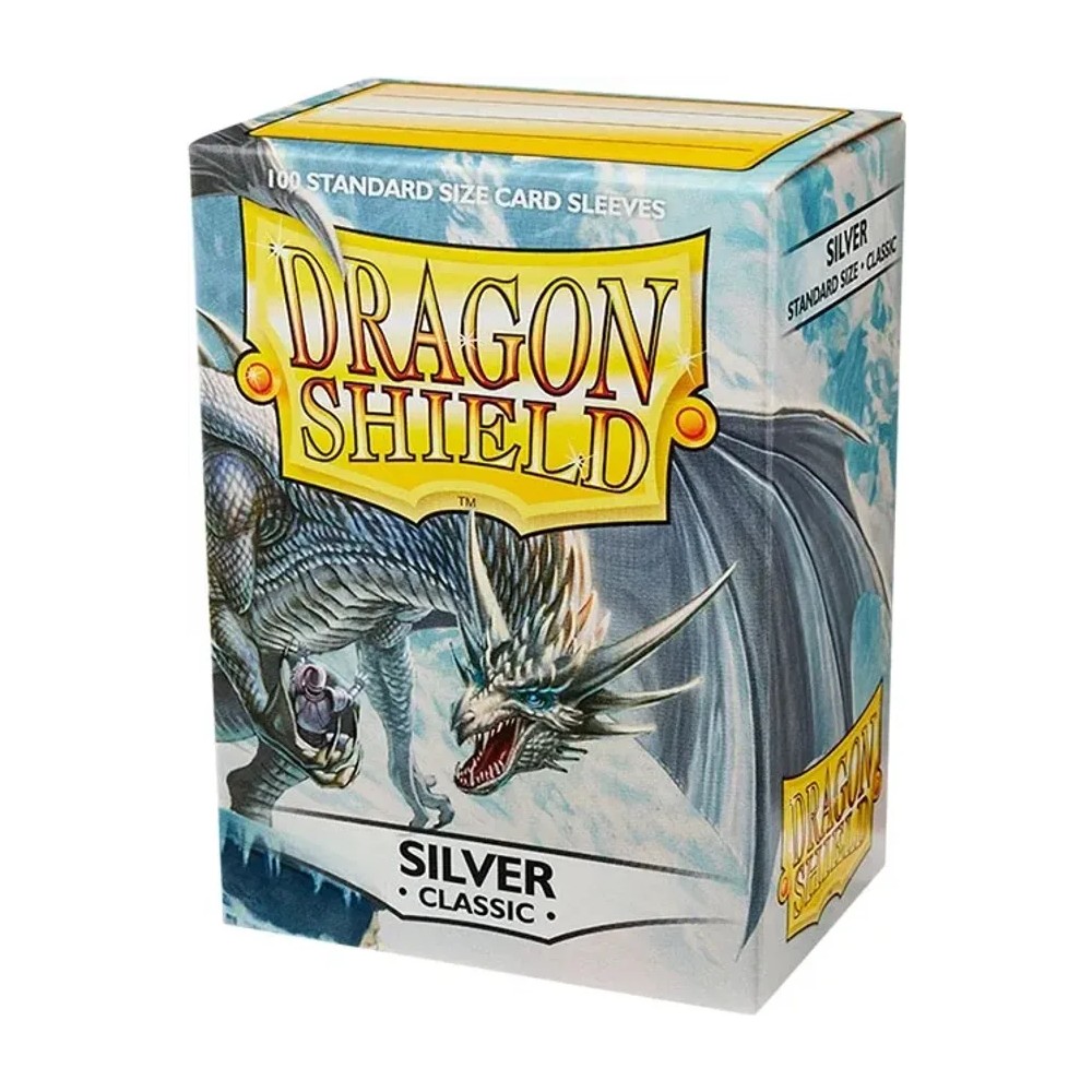 Fundas Standard Plata (100 fundas) Dragon Shield.
