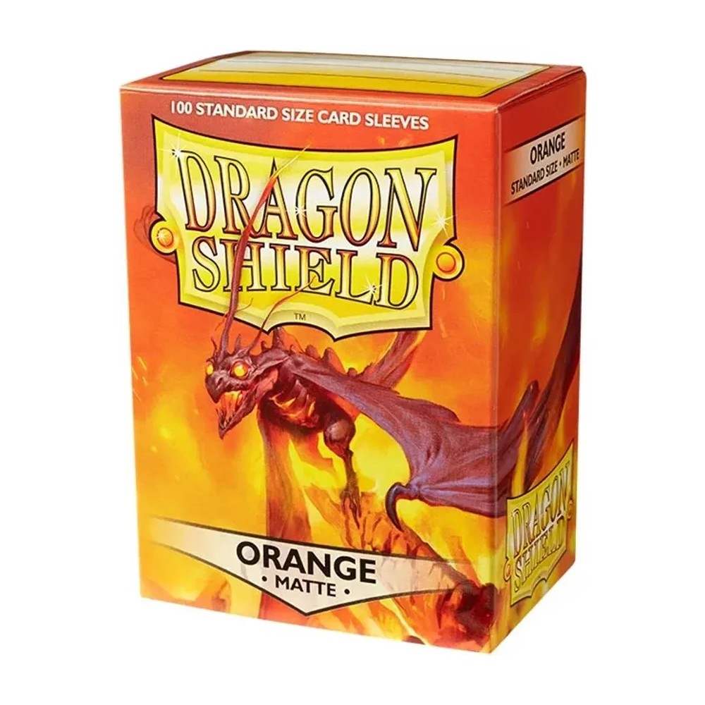 Fundas Standard Matte Naranja (100 fundas) Dragon Shield.