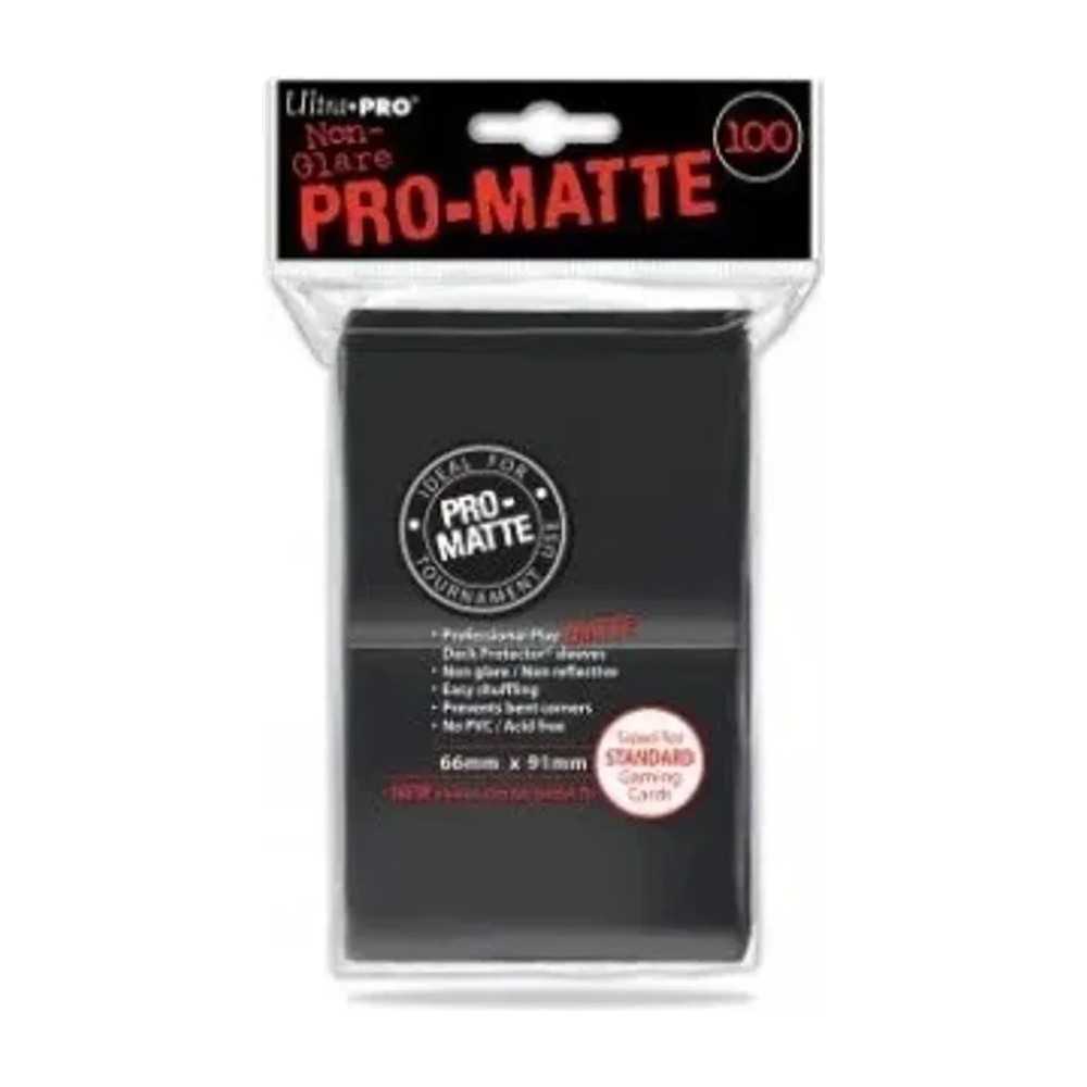 Fundas Standard Pro Matte Negro (100 fundas) Ultra Pro.