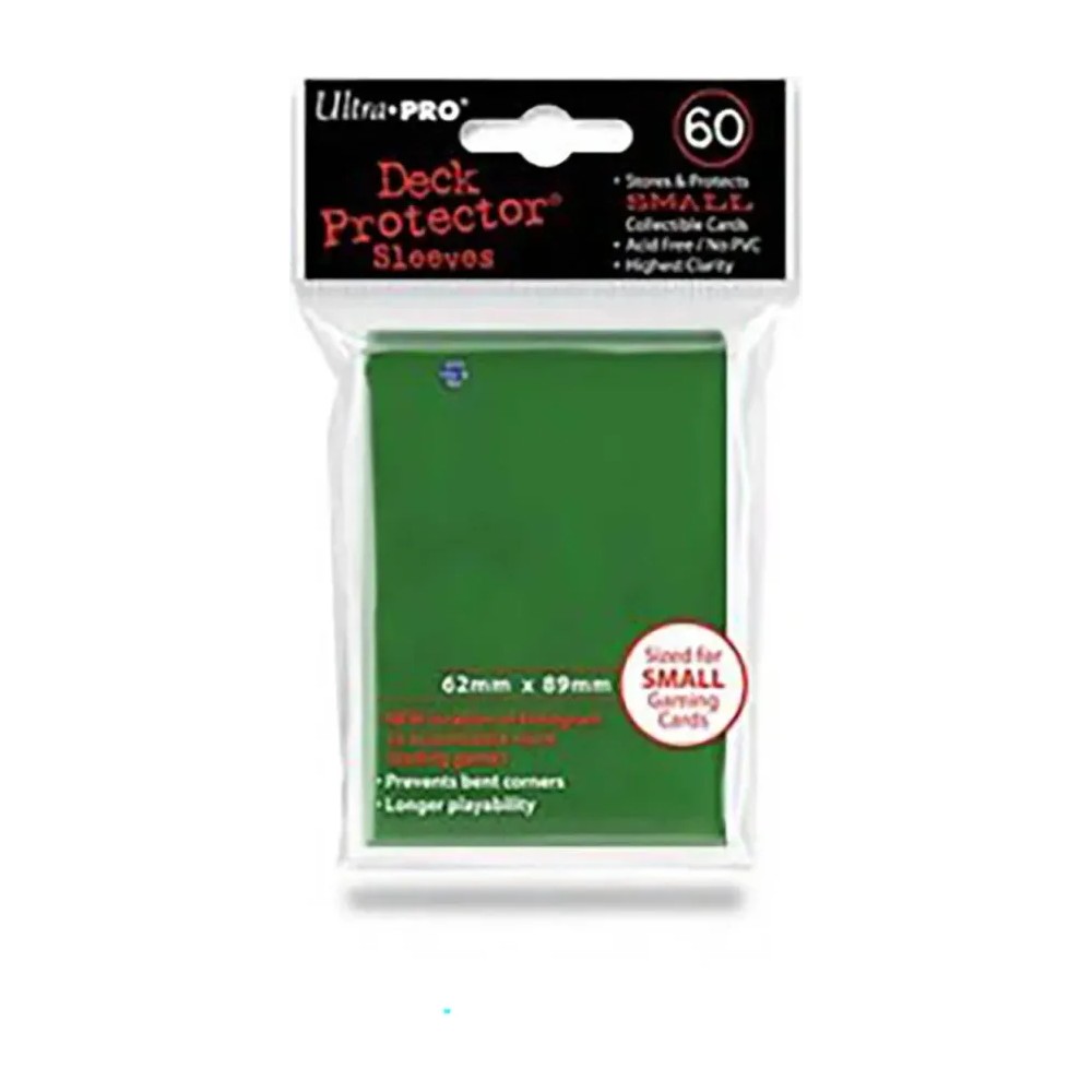 Fundas Small 62mm x 89mm Verde (60 fundas) Ultra Pro.