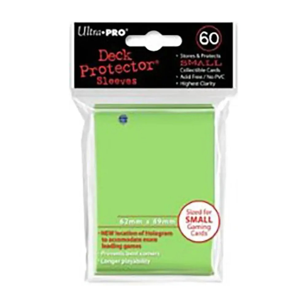 Fundas Small 62mm x 89mm Verde Lima (60 fundas) Ultra Pro.