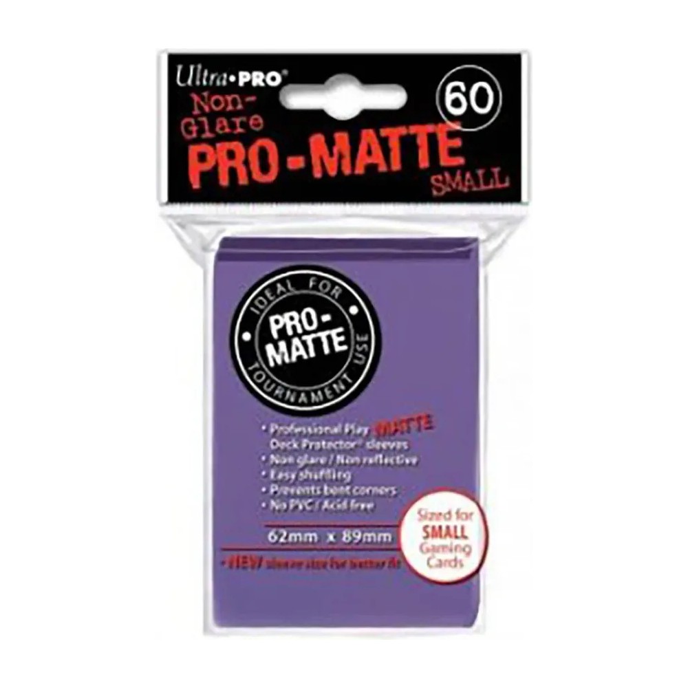 Fundas Small 62mm x 89mm Pro Matte Morado (60 fundas) Ultra Pro.