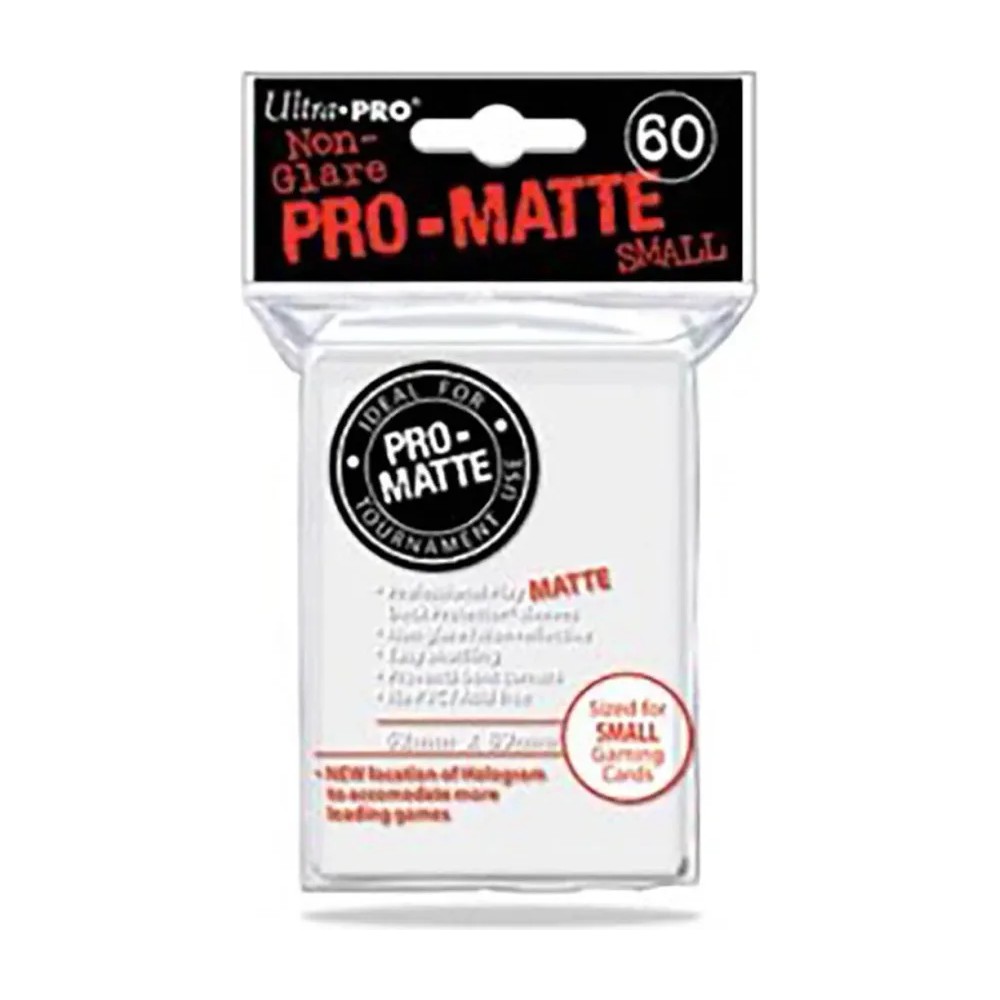 Fundas Small 62mm x 89mm Pro Matte Blanco (60 fundas) Ultra Pro.