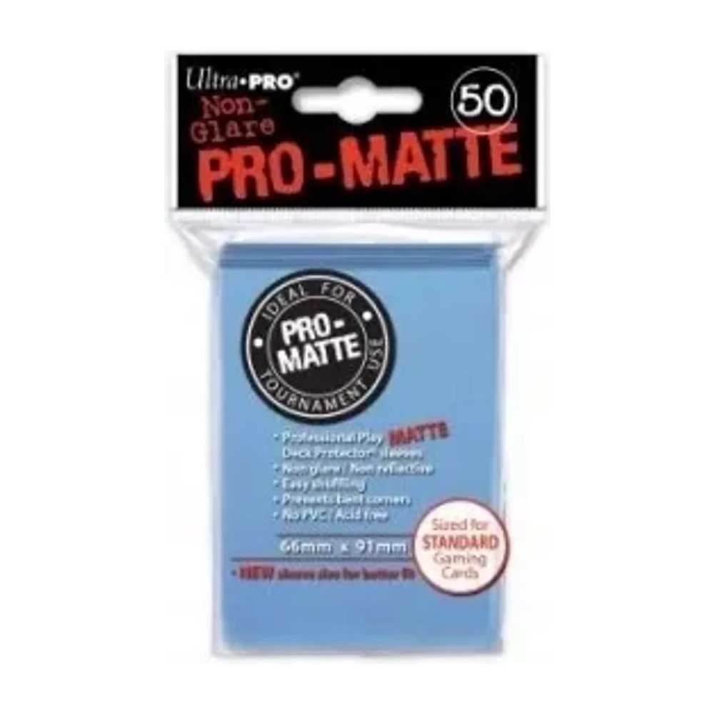 Fundas Standard Pro Matte Azul Claro (50 fundas) Ultra Pro.