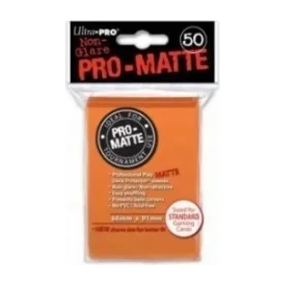 Fundas Standard Pro Matte Naranja (50 fundas) Ultra Pro.