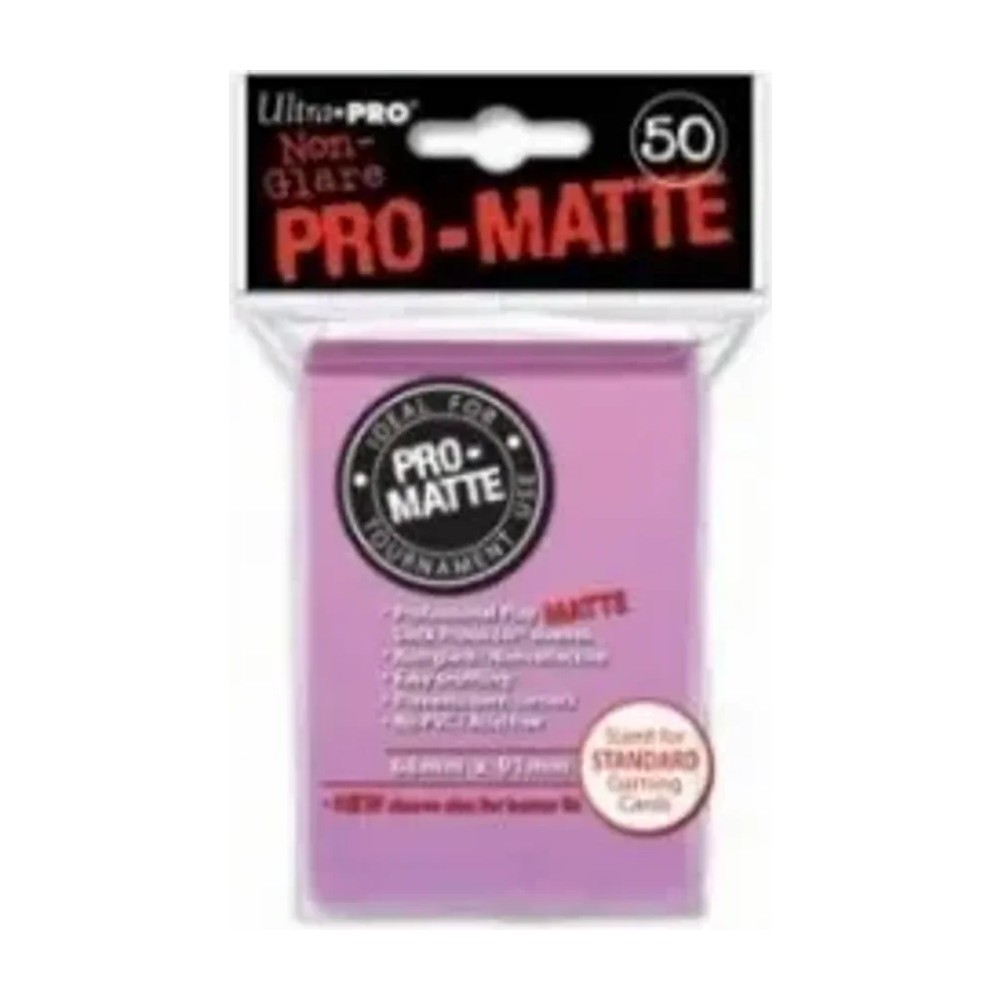 Fundas Standard Pro Matte Rosa (50 fundas) Ultra Pro.