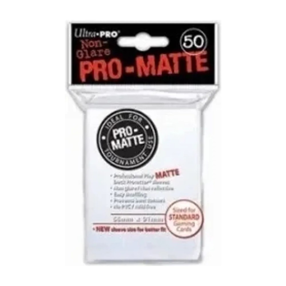 Fundas Standard Pro Matte Blanco (50 fundas) Ultra Pro.