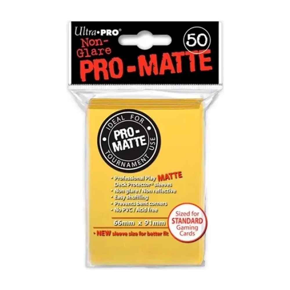 Fundas Standard Pro Matte Amarillo (50 fundas) Ultra Pro.