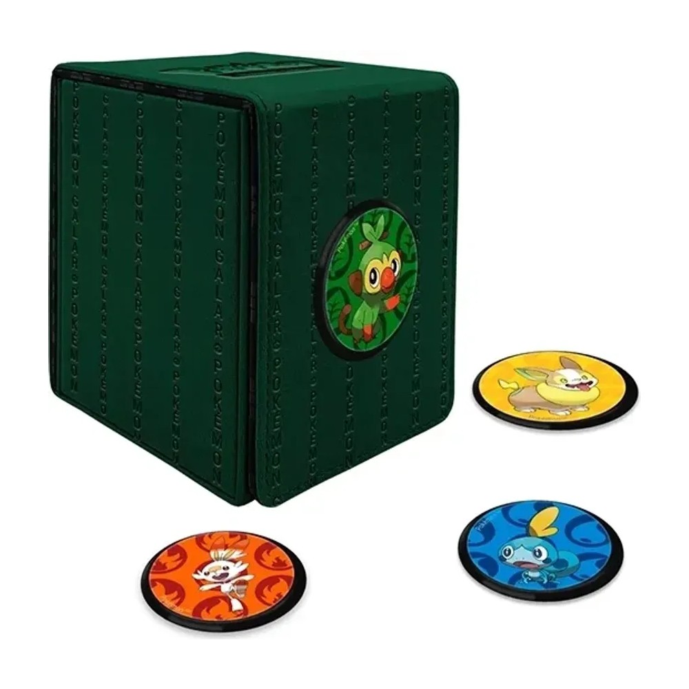 Caja de mazo Alcove Click Deck Box Galar Pokémon Verde Ultra Pro