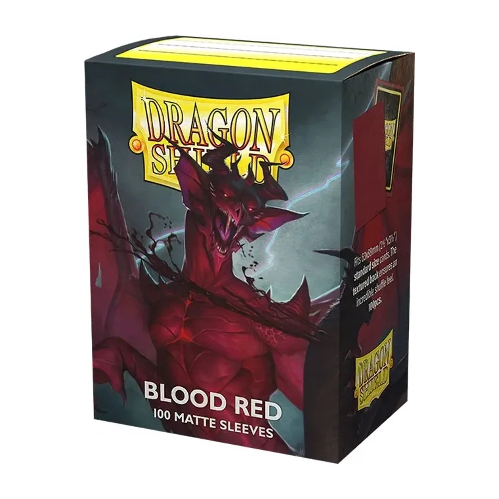 Fundas Standard Matte Simurag Rojo (100 fundas) Dragon Shield
