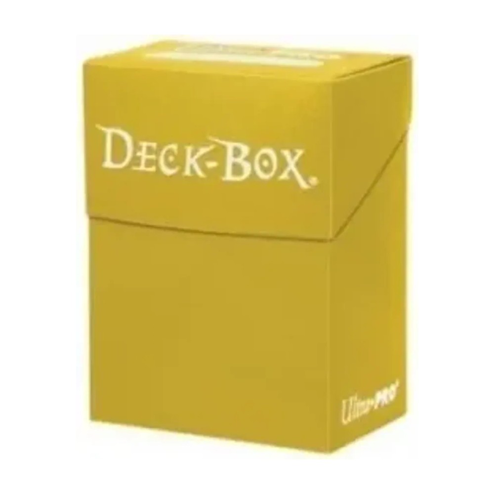 Caja de mazo Deck Box Solid Amarillo Ultra Pro.
