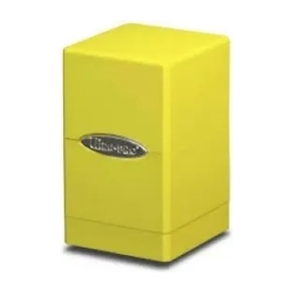 Caja de mazo Satin Tower Deck Box Amarillo Ultra Pro.