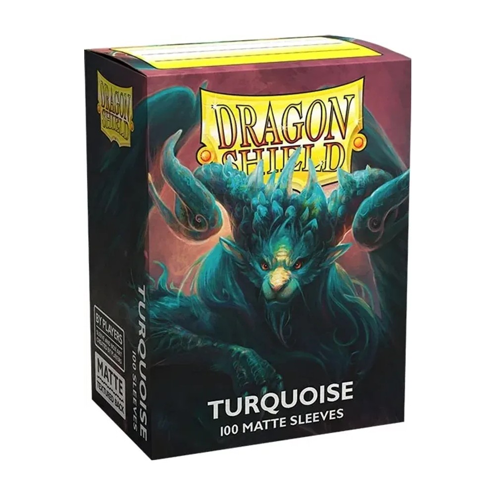 Fundas Standard Matte Turquesa Atebeck (100 fundas) Dragon Shield.