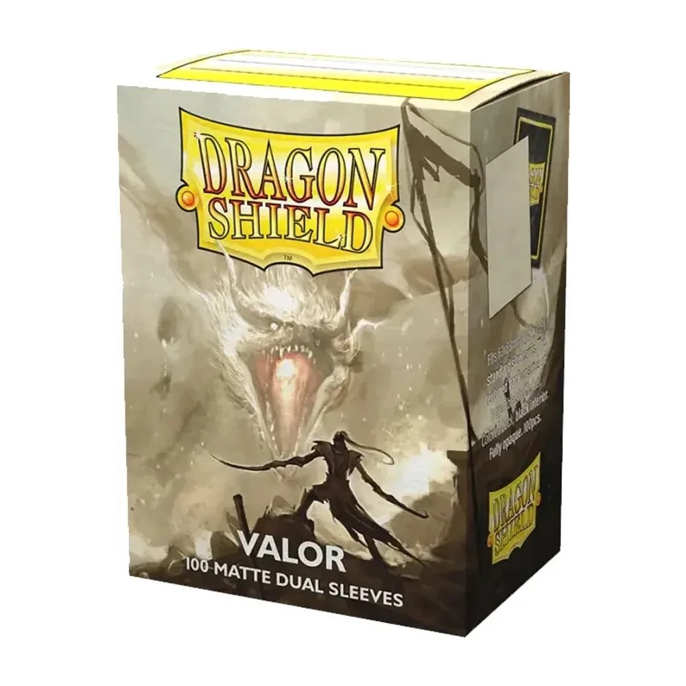 Fundas Standard 63 mm x 88 mm Dual Matte Valor Claro (100 fundas) Dragon Shield