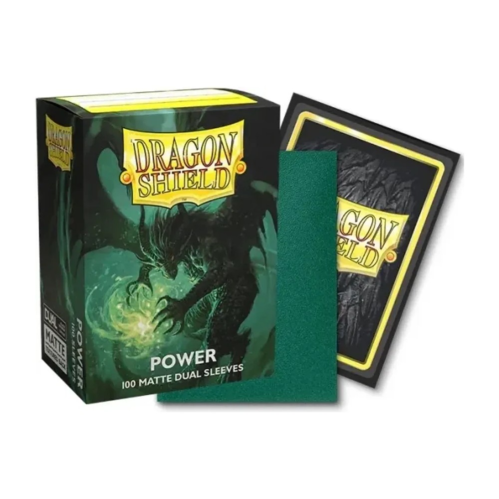 Fundas Standard Matte — 63mm x 88mm Metallic Green / Power