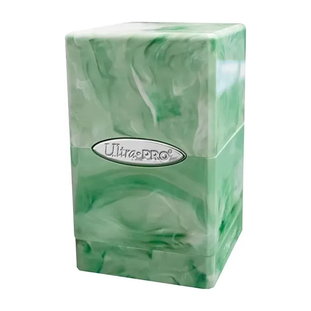 Caja de mazo Satin Tower Marble Verde Lima / Blanco