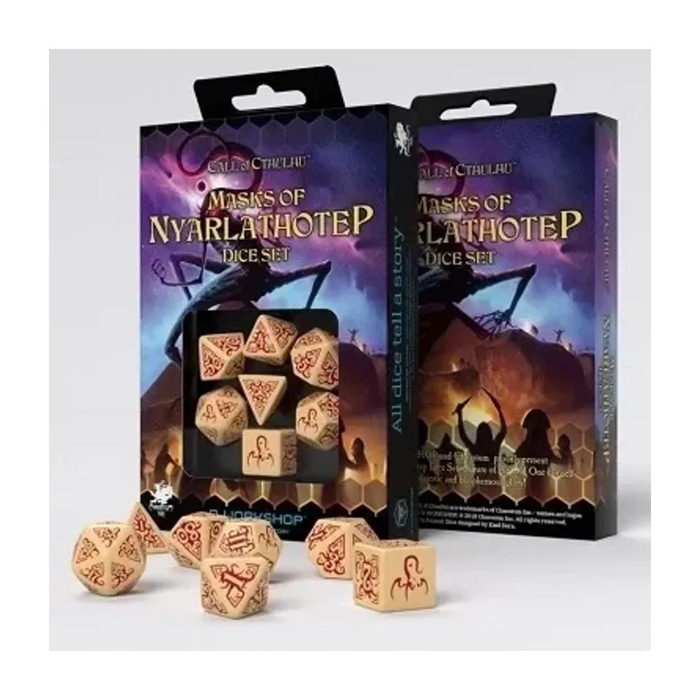 Dados Máscara de Nyarlathotep (7 unidades) — Call of Cthulhu
