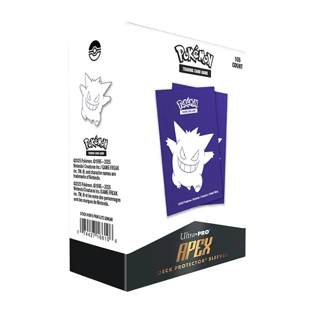 Fundas Standard 105ct Apex Deck Protector Sleeves — Elite Gengar Pokémon