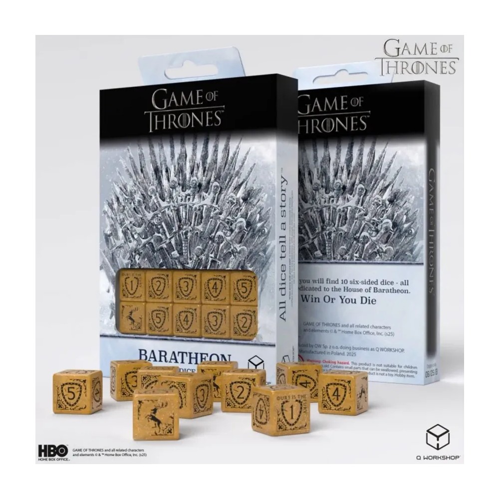 Dados Baratheon 10xD6 (10 unidades) Juego de Tronos