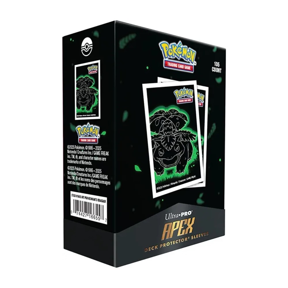 Fundas Standard 105ct Apex Deck Protector Sleeves Venusaur Neon Kanto Pokémon