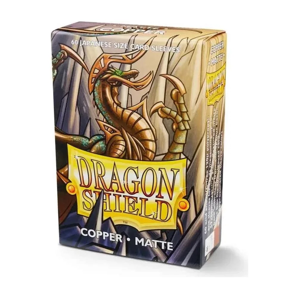 Fundas Small 59mm x 86mm Japanesse Size Matte Cobre (60 fundas) Dragon Shield.