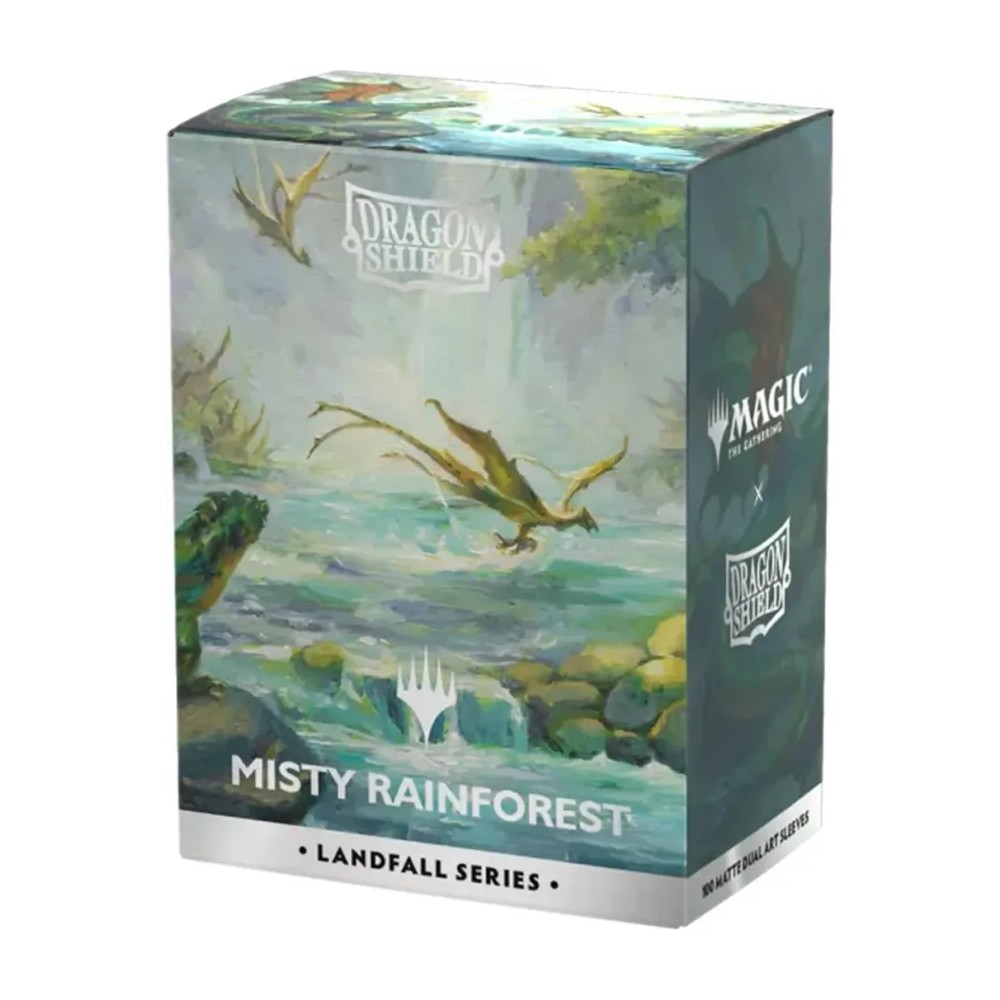 Fundas Standard Landfall Series — Misty Rainforest Magic The Gathering