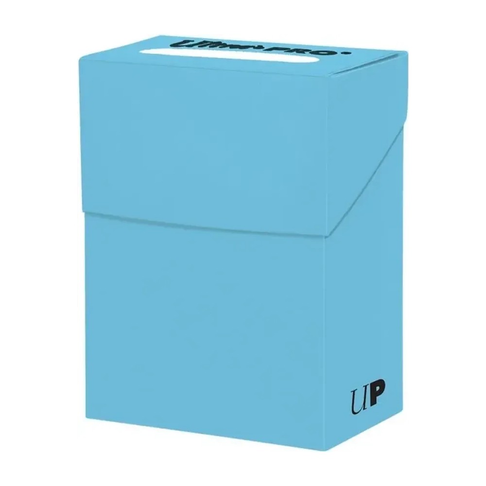 Caja de mazo Deck Box New Solid Azul Claro Ultra Pro.