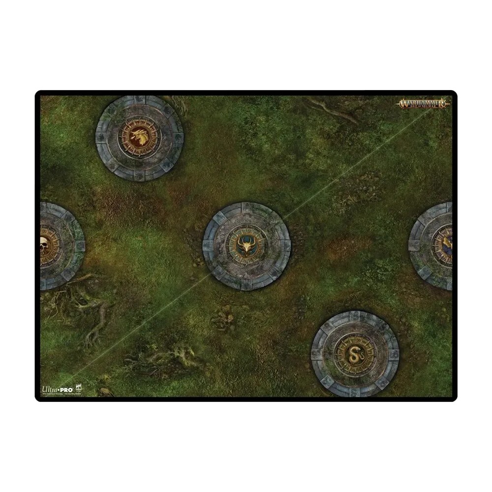 Tapete Playmat Spearhead: Fire & Jade B — Warhammer: Age of Sigmar