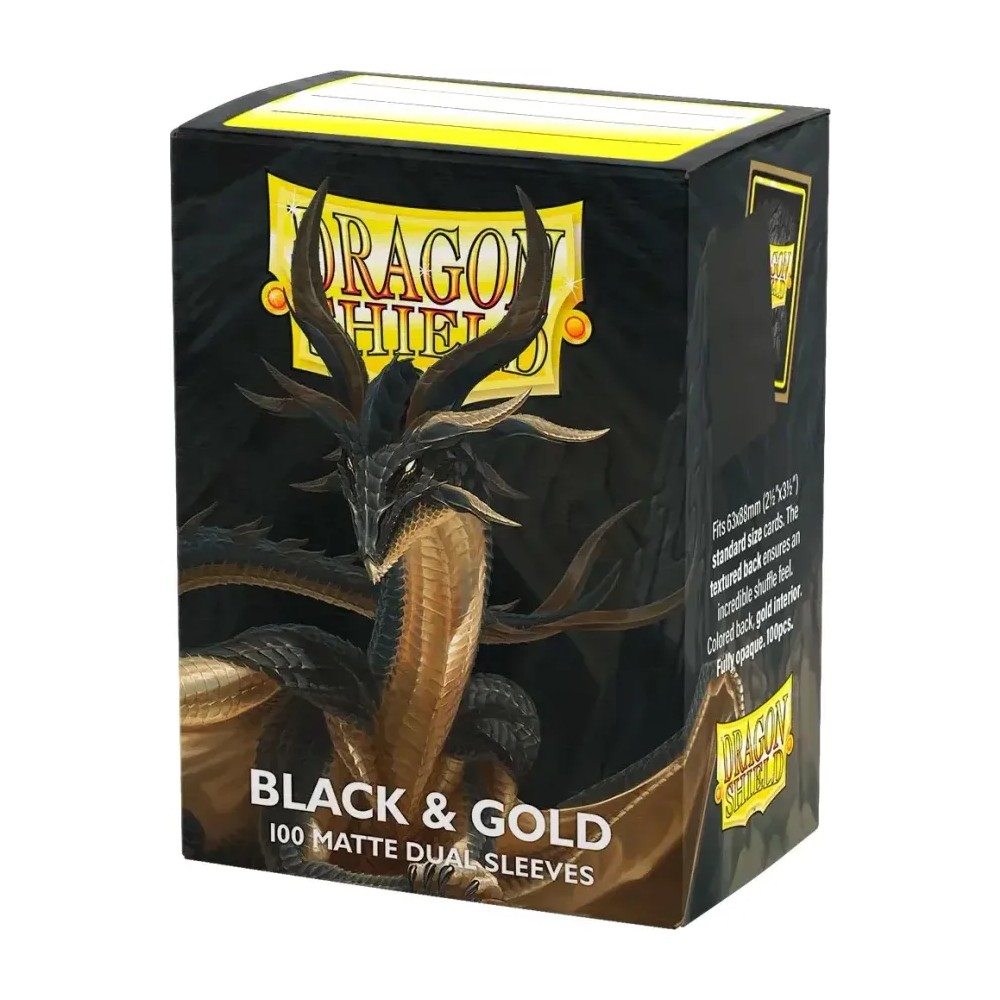 Fundas Standard Matte Black & Gold (100 Unidades)