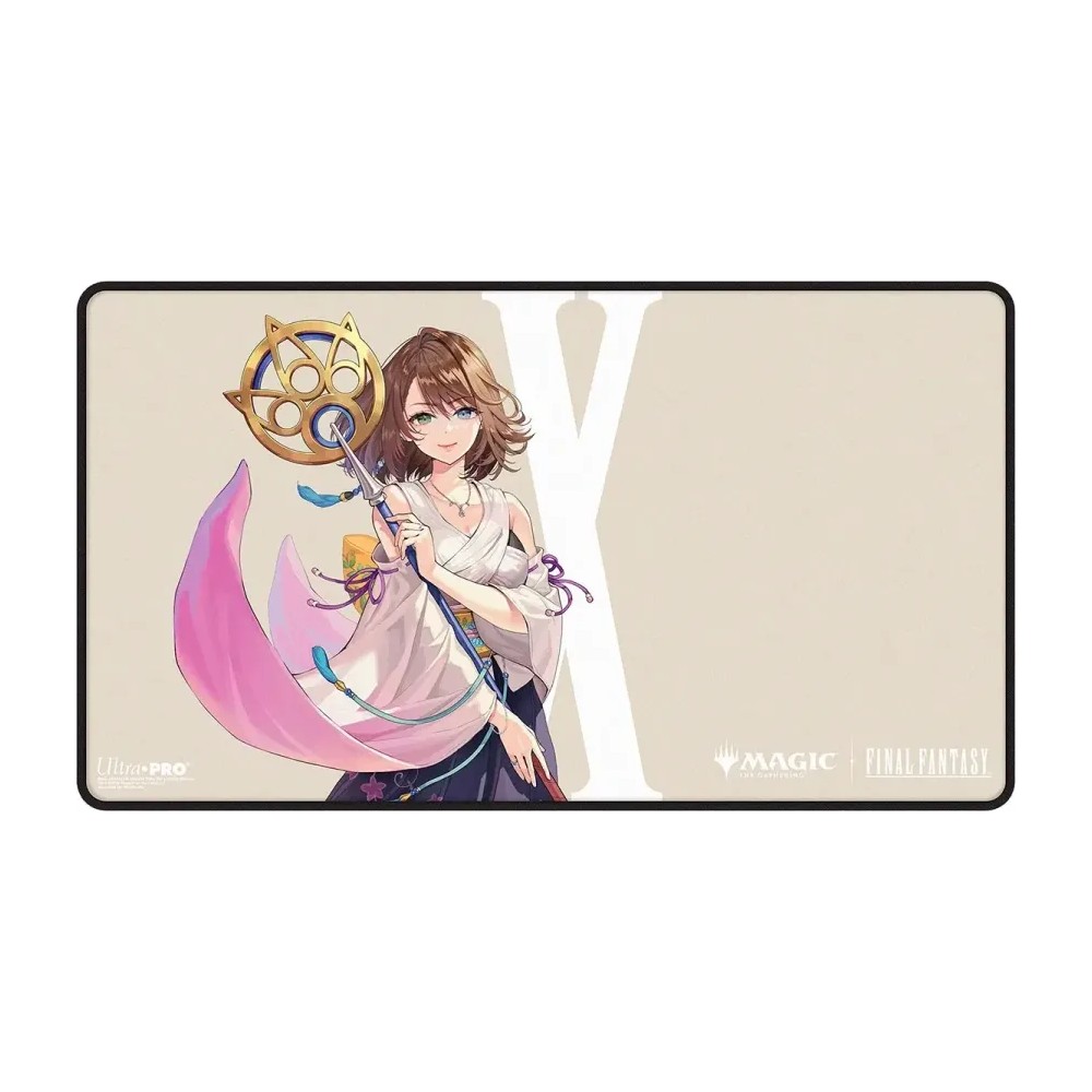 Tapete Playmat Yuna, Grand Summoner Black-Stitched Magic: THE Gathering—Final Fantasy