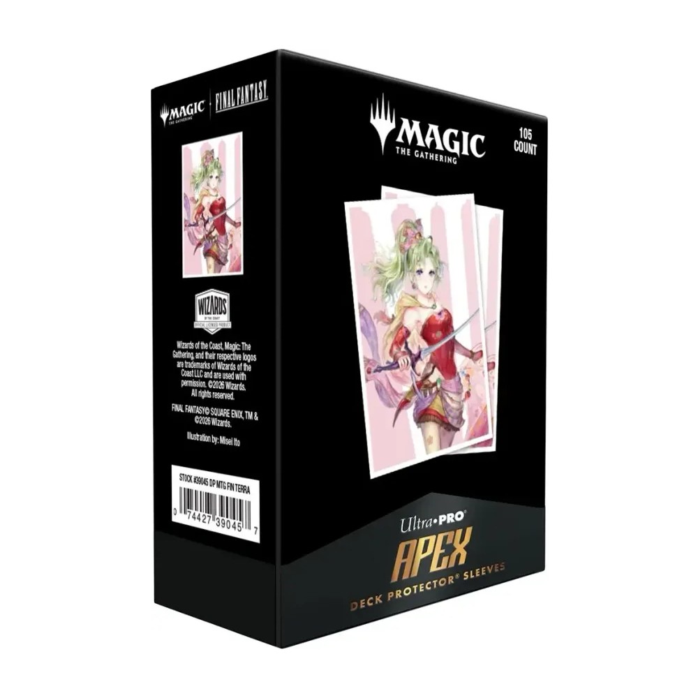 Fundas Standard Terra, Herald of Hope Black-Stitched (105 Unidades) Magic: THE Gathering—Final Fantasy