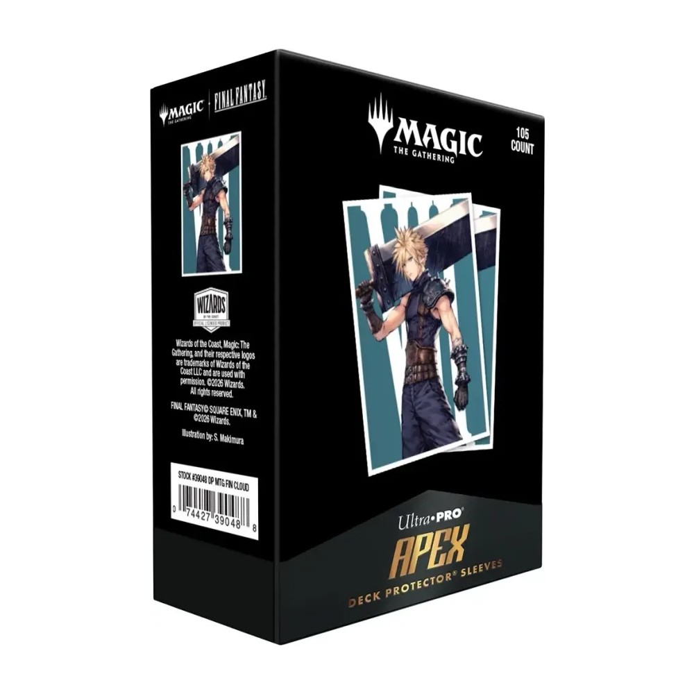 Fundas Standard Cloud, Ex-Soldier Black-Stitched (105 Unidades) Magic: THE Gathering—Final Fantasy