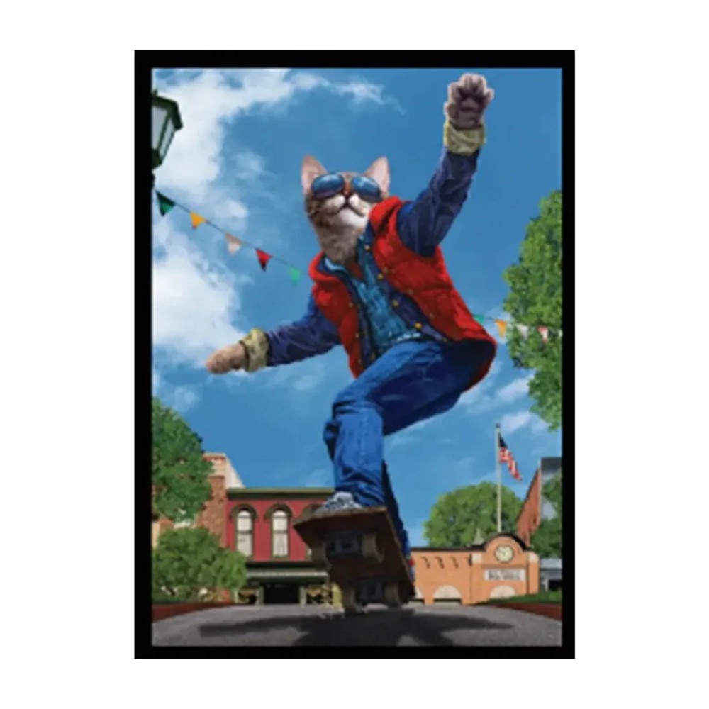 Fundas Standard Movie Cats: Cat to the Future — Doublematte White Core (50 Unidades)
