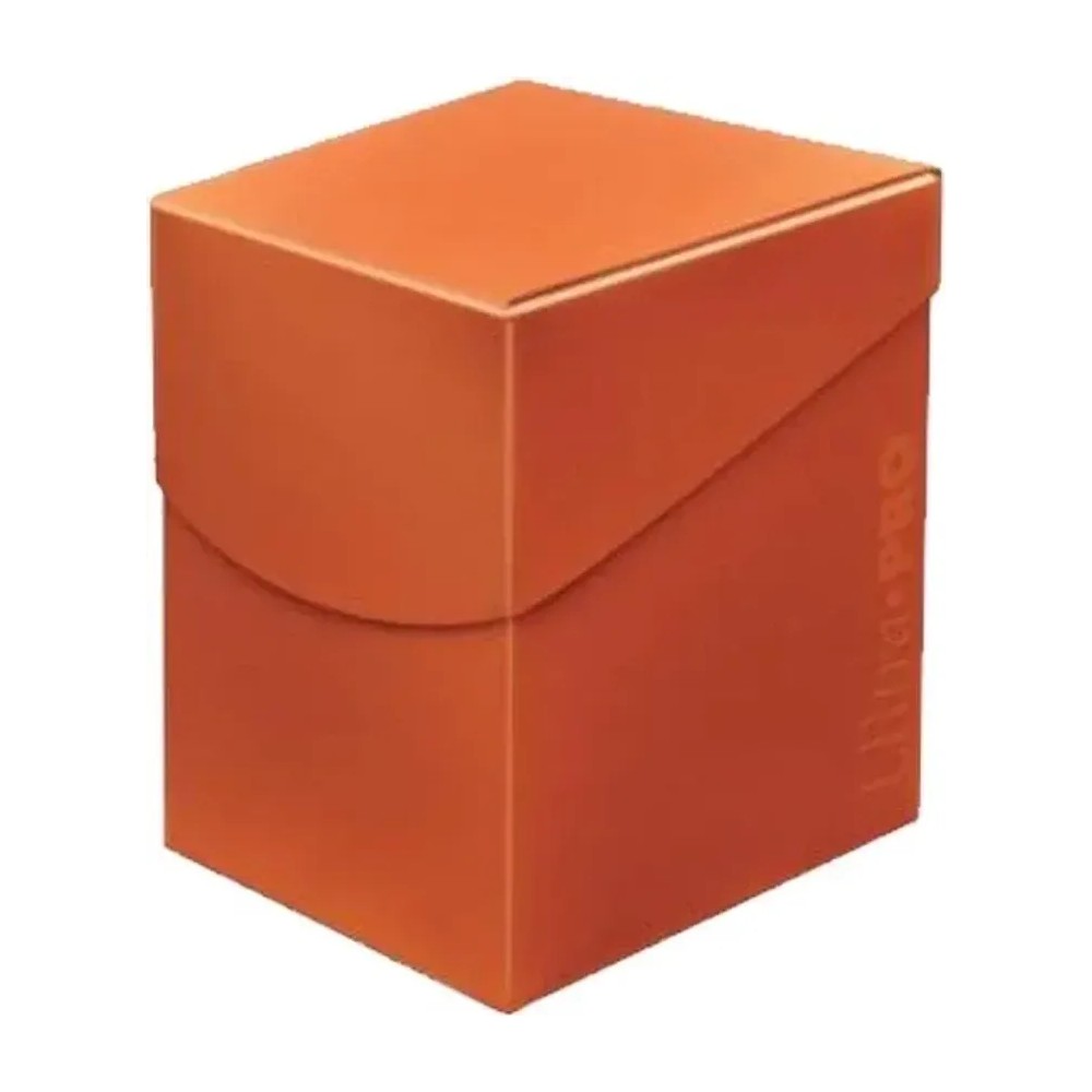 Caja de mazo Deck Box Eclipse 100 Naranja Ultra Pro.