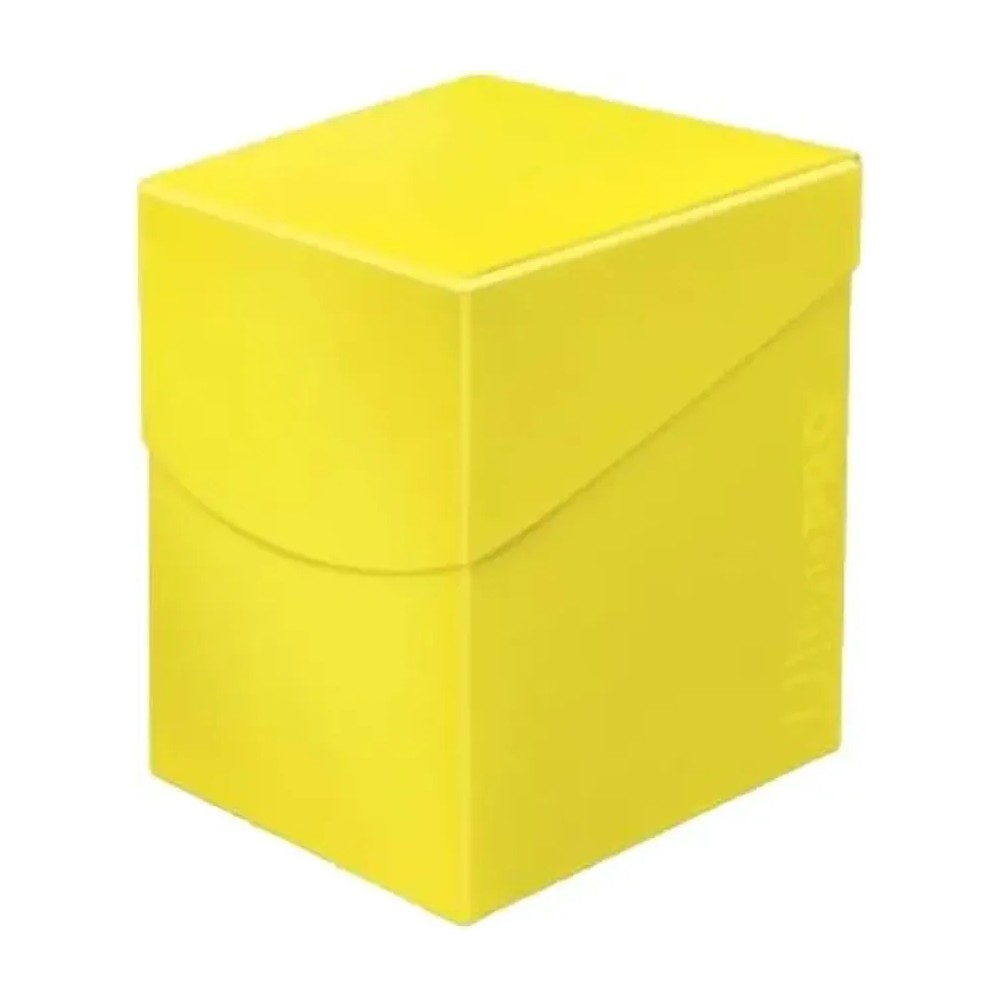 Caja de mazo Deck Box Eclipse 100 Amarillo Ultra Pro.