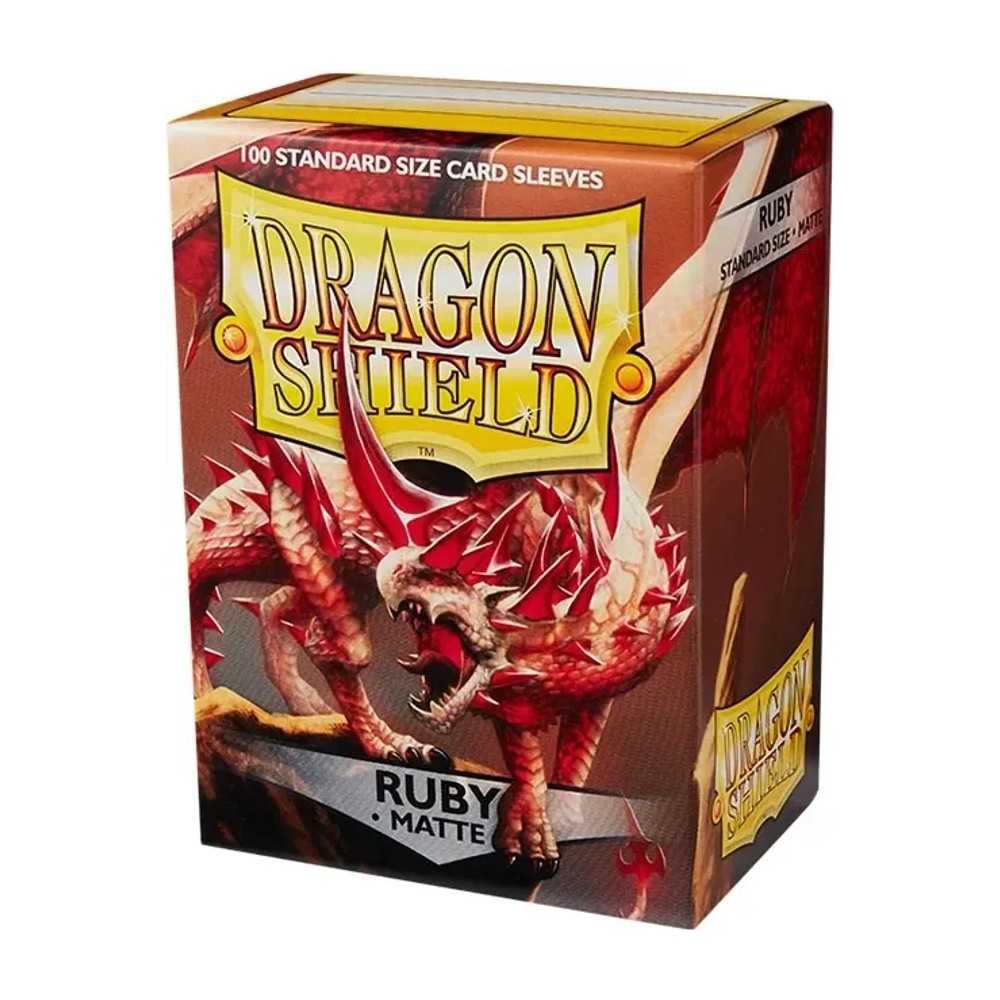 Fundas Standard Matte Ruby (100 fundas) Dragon Shield.